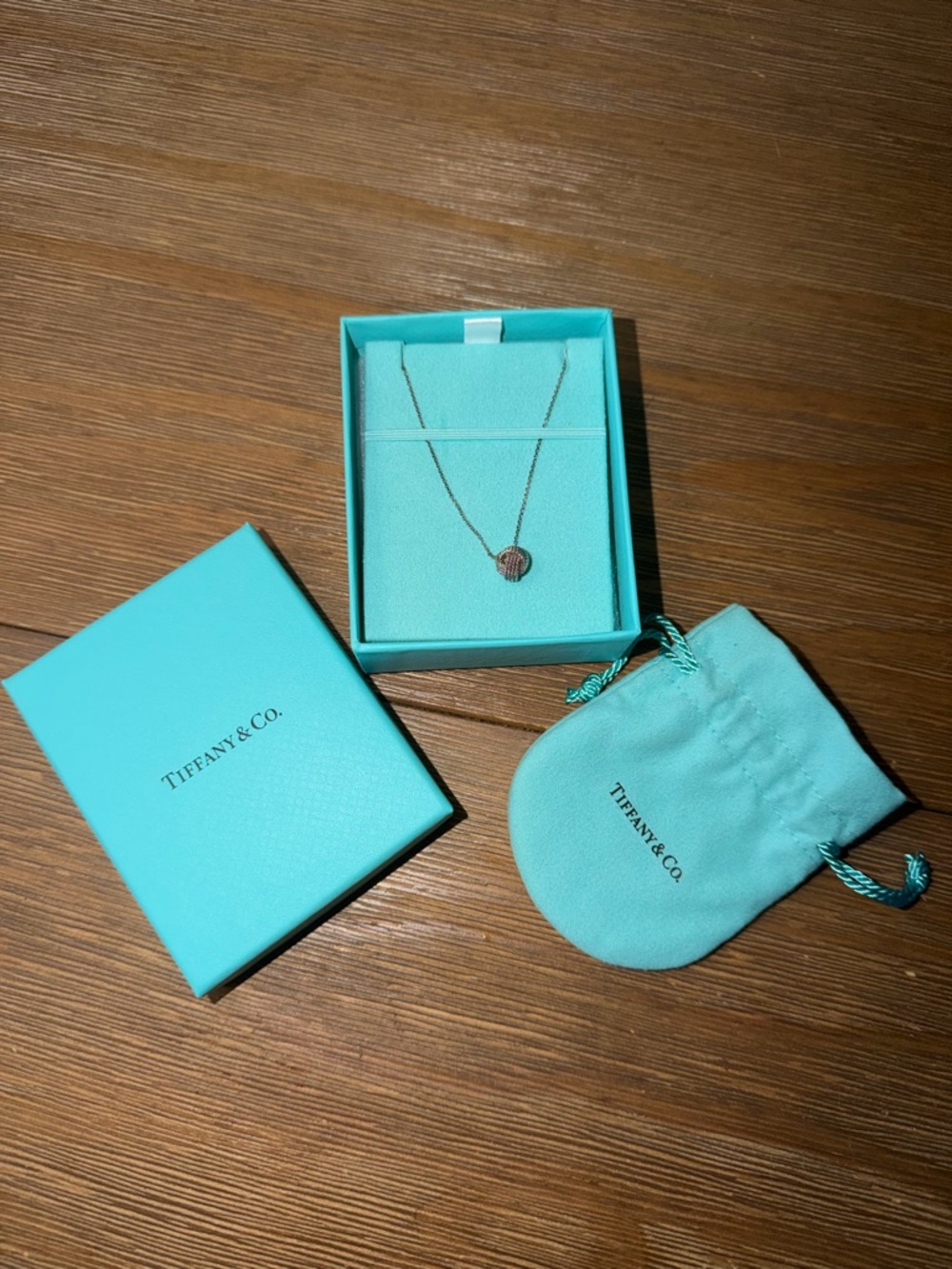 Tiffany & Co. Turquoise Signature Pendant Necklace